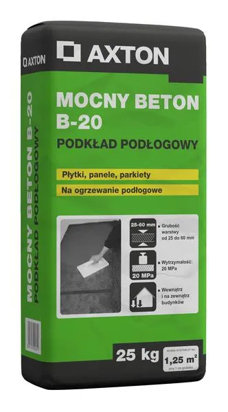 Beton B20 zastosowania