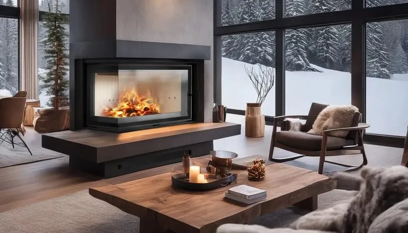 Kominek w mieszkaniu