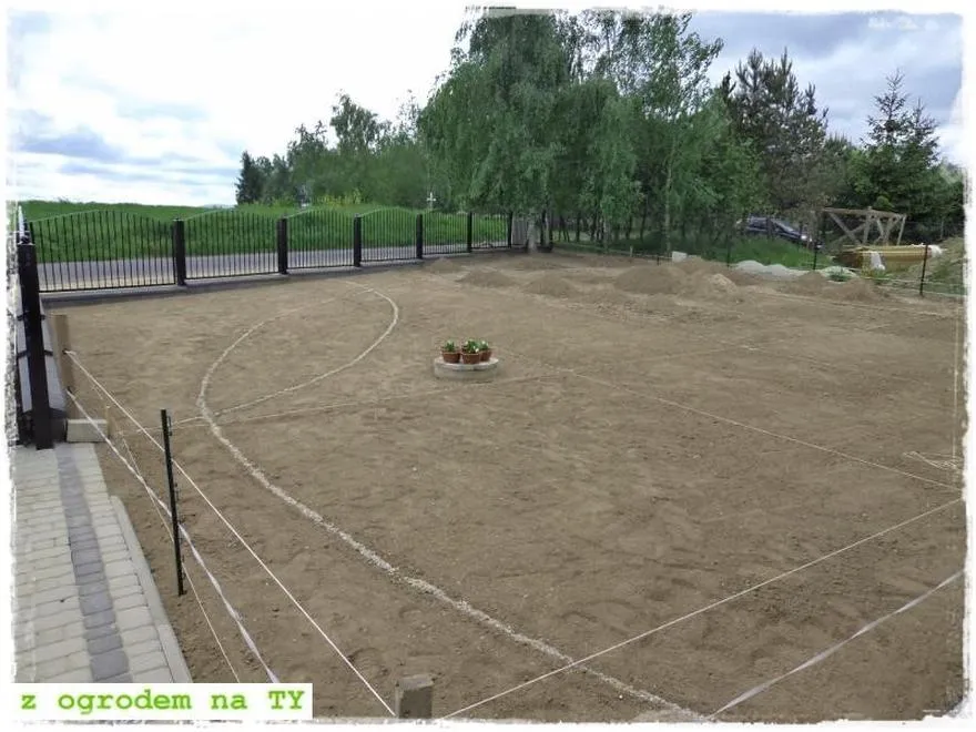 Proces wyrównania terenu